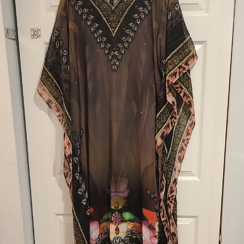 Elegant Multicolor Maxi Dress